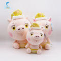 Plush egg-shaped animal soft pig toy